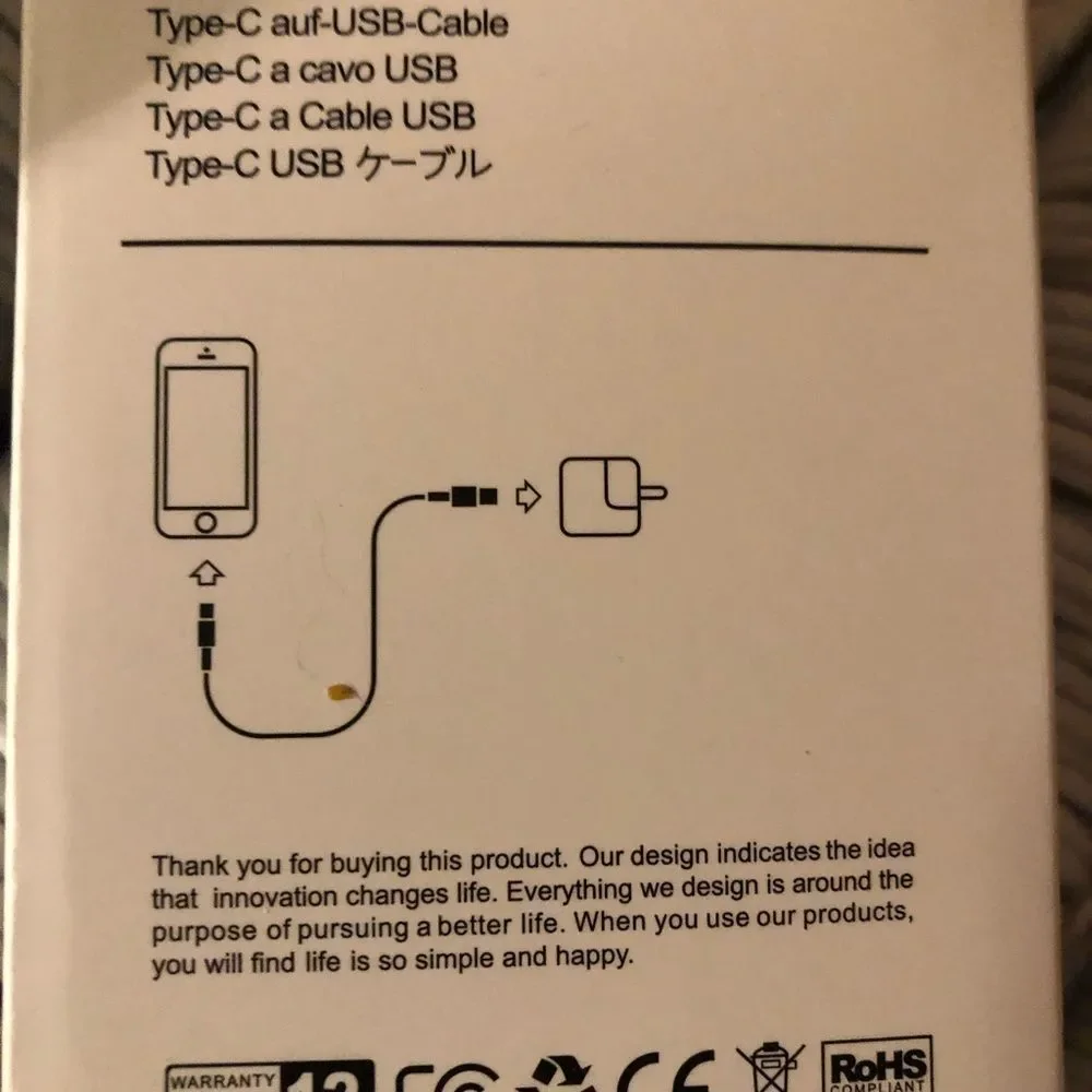 Set of 3 charging cables type C to USB cable FAST CHARGE retail $45